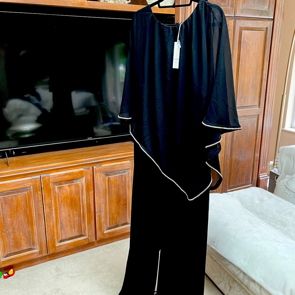 New With Tags Chico's Size 3 (XL) pantsuit / Romper with Flared  Legs